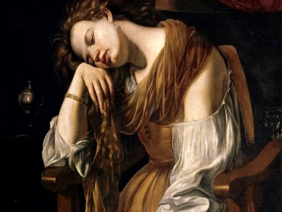 Artemisia Gentileschi. María Magdalena como Melancolía (Sala del Tesoro, catedral de Sevilla, España).